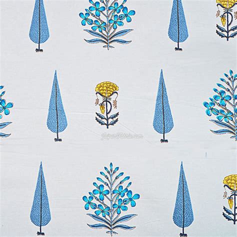 Beautiful Plarsh Floral Premium Hand Blocks of India Cotton Bedsheet ...