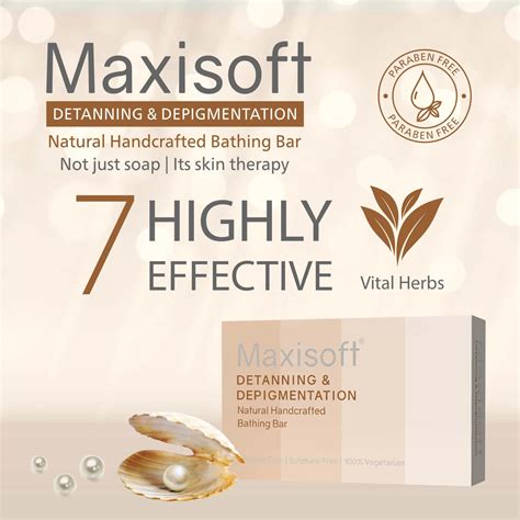 Buy MAXISOFT DETANNING & DEPIGMENTATION BATHING BAR 75 GM | LICORICE ...
