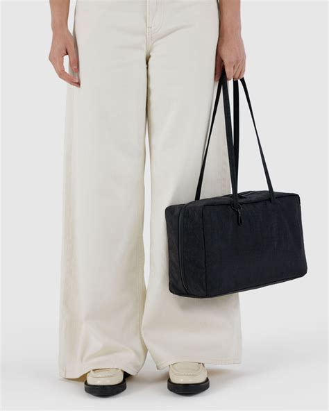 Medium Nylon Bowler Bag Black - Baggu