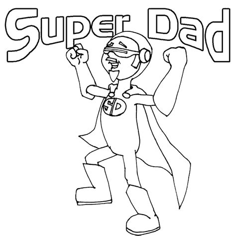 Father's Day Printable Coloring Pages