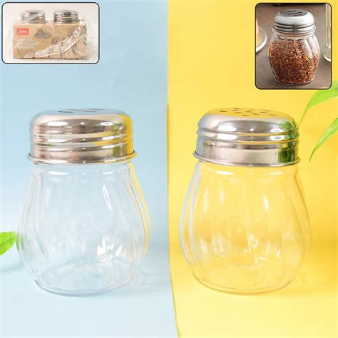 11656 Apex Oregano & Chilli Flakes Dispenser Set – 2 Pcs Plastic Spice ...