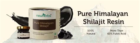 Neuherbs Pure & Original Himalayan Shilajit/Shilajeet Resin 20g With 75 ...