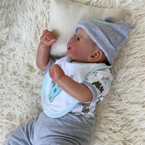 NPK 50CM Peaches Soft Body Lifelike Reborn Baby Doll With 3D Skin ...