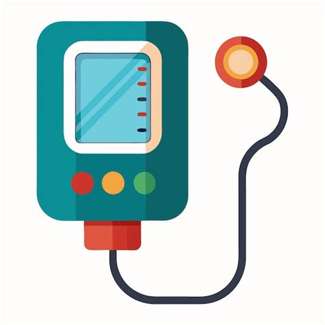 Hypertension digital tonometer vector design accurate blood pressure ...