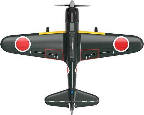 Buy Fremego RC Plane VOLANTEX A6M Zero Fighter 2.4G 4CH Romote Control ...