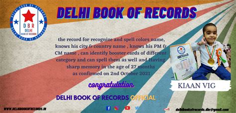 Delhi Book Of Records - DBR | Record Book Publishing - Delhi Book of ...