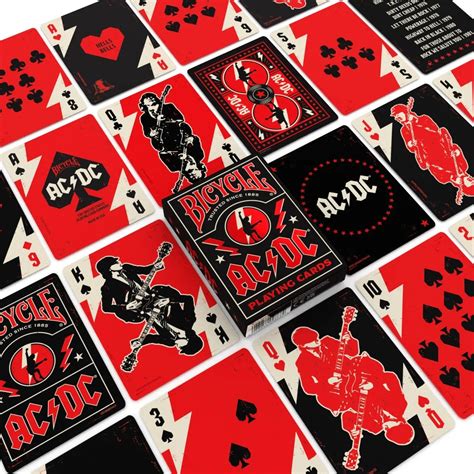 Bicycle AC/DC Playing Cards - Amp Up Your Game Night - PlayingCardDecks.com