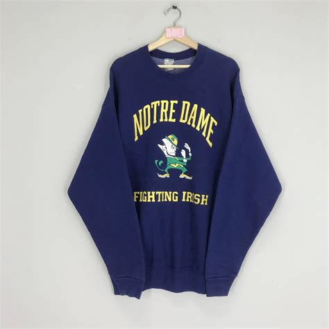 Vintage Notre Dame Sweatshirt Notre Dame Fighting Irish Sweater Notre ...