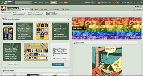 Image result for Old deviantART Layout