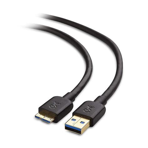 Cable Matters Micro USB 3.0 Cable A to Micro B Black 3 Feet 10 Feet 15 Feet - Walmart.com