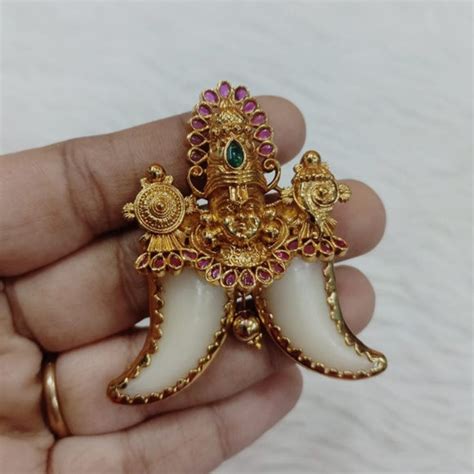 Beautiful Gold Finish Balaji Pendant for Women -TREND001BP – www.soosi ...