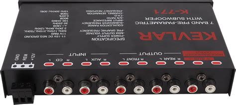Buy Diydeg Car Audio Graphic Equalizer, 7 Band Graphic Equalizer with ...