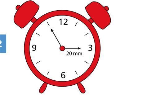 The length of the minute hand is 200% of the length of the hour hand ...