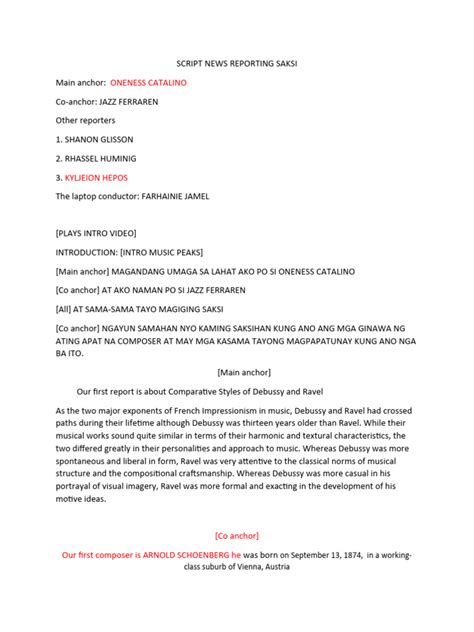 Image result for Kids News Reporting Script