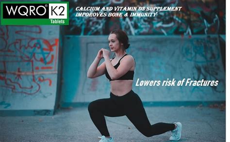 WQRO K2 Natural calcium K2 tablets D3 Calcium Magnesium Zinc Mena Q7 ...