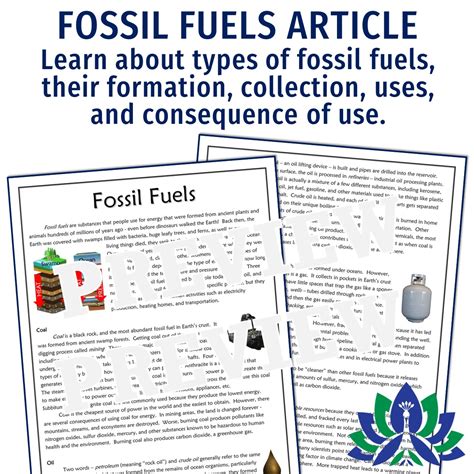 Image result for Fossil Fuels Worksheet