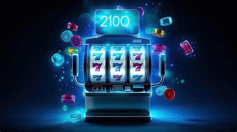 A slot machine on black background | Premium AI-generated image