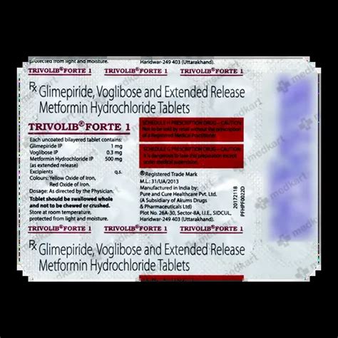 TRIVOLIB FORTE 1MG TABLET 15'S Price, Uses, Side Effects & Substitutes ...