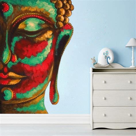 Design Zoo Gautam Buddha Wall Sticker (Size :- 56 X 76 cm) | Wall ...