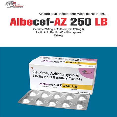 ALBECEF-AZ-250 LB Tablets SANIFY HEALTHCARE PVT. LTD.
