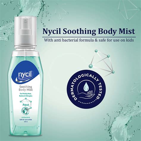Buy NYCIL SOOTHING BODY MIST AQUA - 100ML Online & Get Upto 60% OFF at ...
