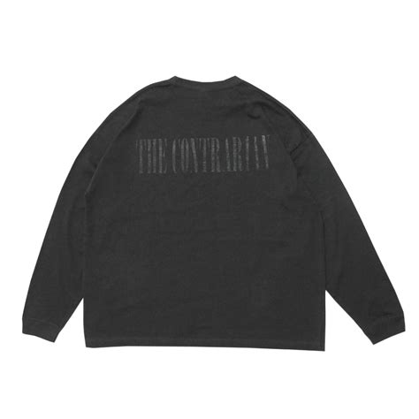 THE CONTRARIAN / BIG SIZE BOX SILHOUETTE LS T-SHIRTS -SUMI BLACK- | THE ...