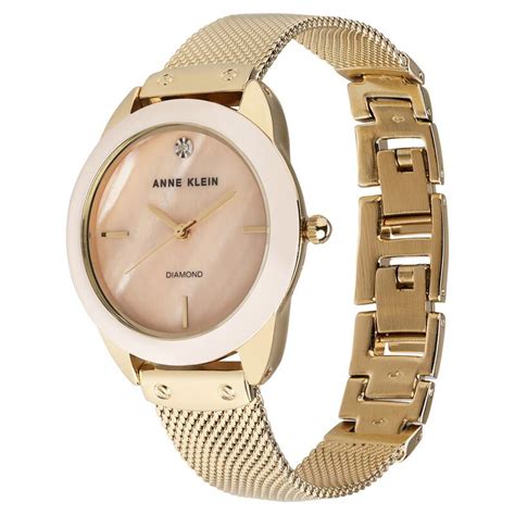 Buy Online Anne Klein Quartz Analog Mother of Pearl Dial Ceramic Strap ...