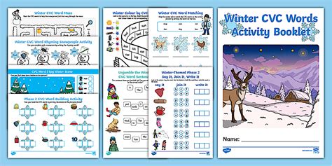 Winter CVC Words Activity Booklet | Twinkl