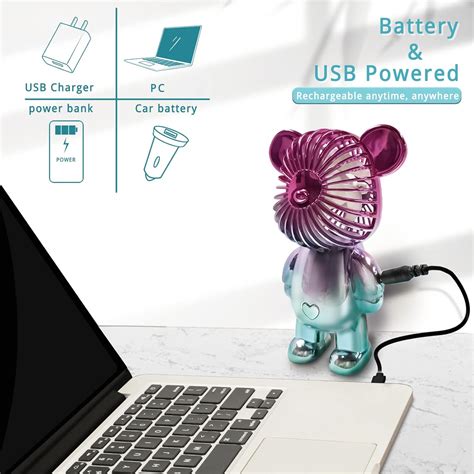 Buy ASNUG USB Desk Fan, Portable Desktop Fan, Mini Handheld Fan ...