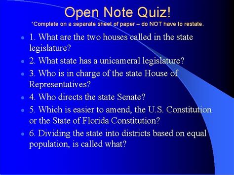 Image result for Open Note Quiz