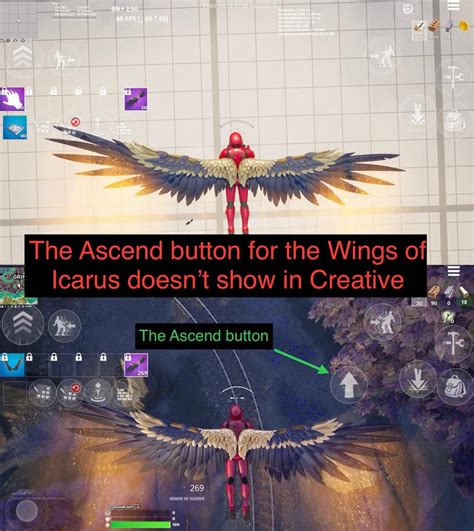 The Ascend button for the wings of Icarus does not show in creative ...