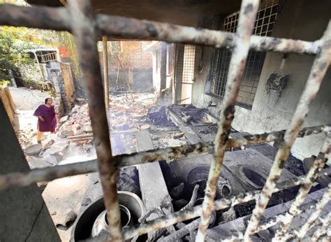 Cooking gas cylinder explosion; wall on both sides collapse; retired ...