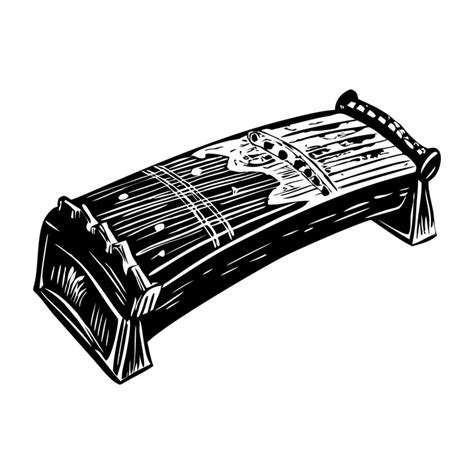 Chinese zheng instrument | Premium AI-generated vector