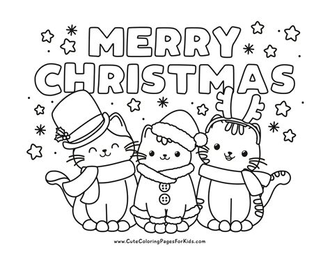 Adorable Christmas Coloring Pages