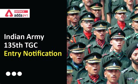Indian Army TGC Entry 135th Notification and Exam Date