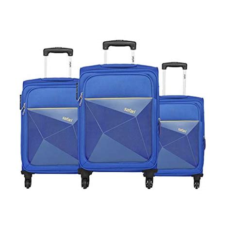 Polyester Soft Suitcase Set-Pack of 3 (PRISMA3P4WBLU_Blue) - Price History