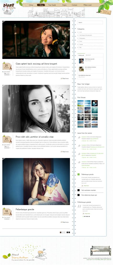 Image result for Blog Theme Using HTML