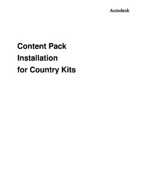 Fillable Online AutoCAD Map 3D 2013 Content Pack Installation ...