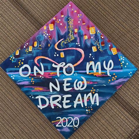 Disney inspired graduation cap. Graduation cap decorating. Tangled ...