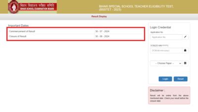BSSTET Result 2024 released at secondary.biharboardonline.com: Direct ...