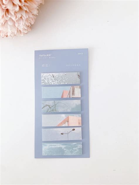 Aesthetic Landscape Index book tab series/ sticky notes/ page flags ...