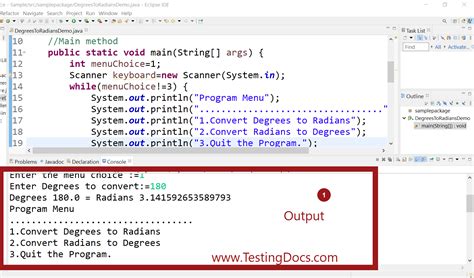 Write a Python Program to Convert Degree to Radian 的图像结果