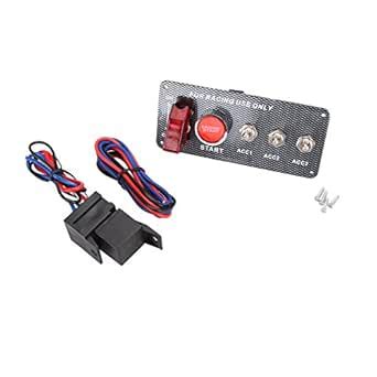 Twilight Garage Ignition Switch 12V Engine Start Push Button 3 Toggle ...