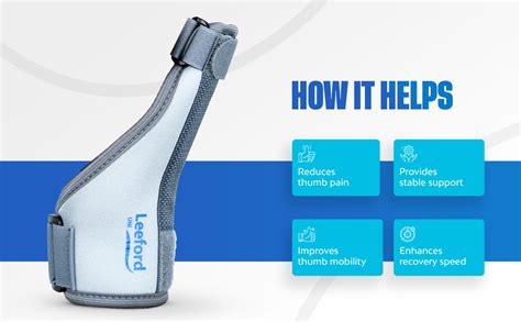 Buy Leeford Thumb Splint | Wrist band for pain relief | Right and left ...