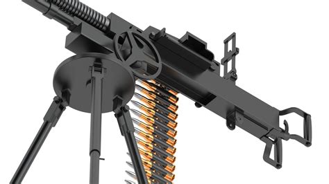 DShK Heavy Machine Gun 3D model | CGTrader