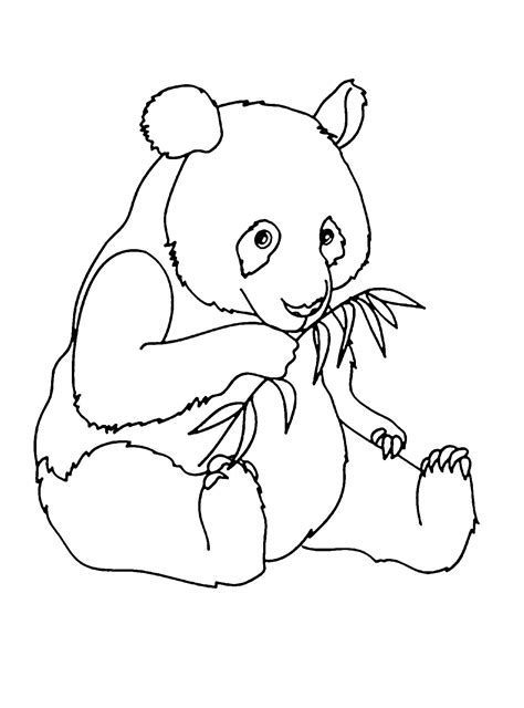Printable panda coloring page for kids - Panda Coloring Pages