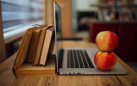 Download wallpaper 3840x2400 apples, fruits, laptop 4k ultra hd 16:10 ...