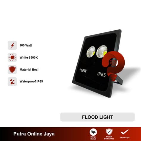 Jual Lampu sorot LED outdoor 100W flood light top quality IP65 100 Watt ...
