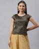 Buy Black & Gold Tops for Women by Studiorasa Online | Ajio.com