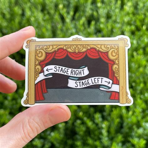 Stage Right Stage Left Theatre Sticker Waterproof Laptop Decal Gift for ...